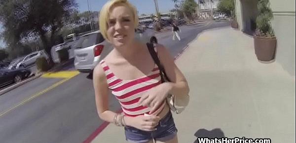  Public sex pick up with kinky blonde spinner